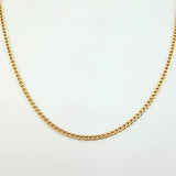 Cadena Cubana 1.35gr / 50cm / 1.5mm Oro Amarillo +1 18K