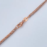 Cadena Franco 5.5gr / 60.4cm / Dos Oros Blanco Rosa +3 18K $