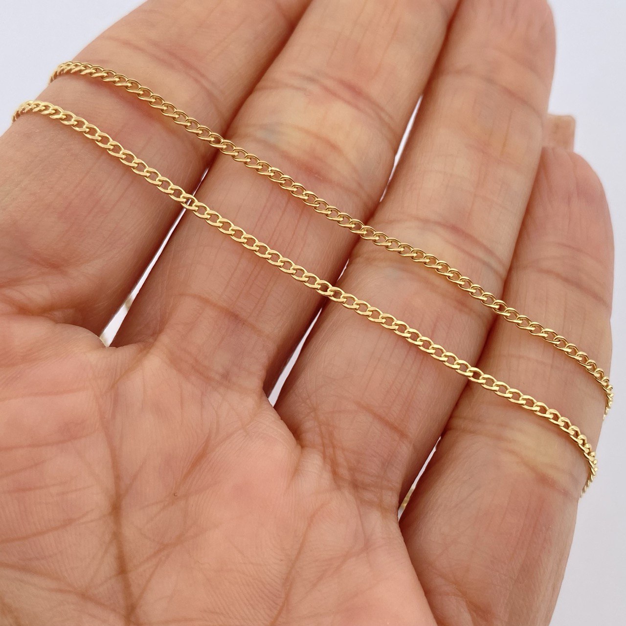 Cadena Cubana 1.05gr / 40cm / Oro Amarillo +1 18K $
