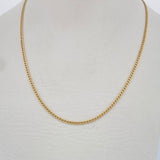 Cadena Cubana 1gr / 40.8cm / Oro Amarillo +1 18K $