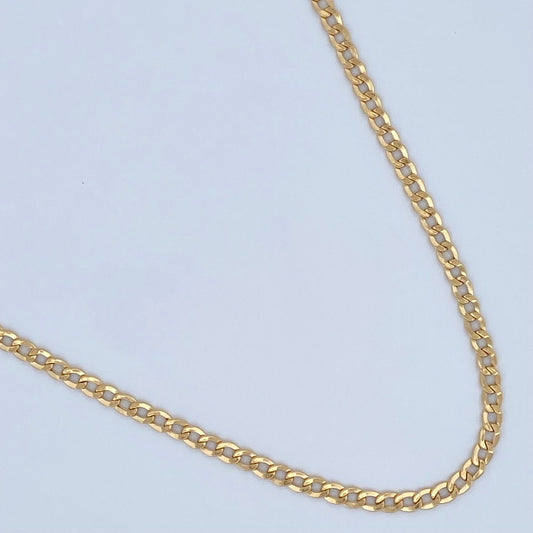 Cadena Cubana 5.25gr / 65.5cm / Oro Amarillo +1 18K $