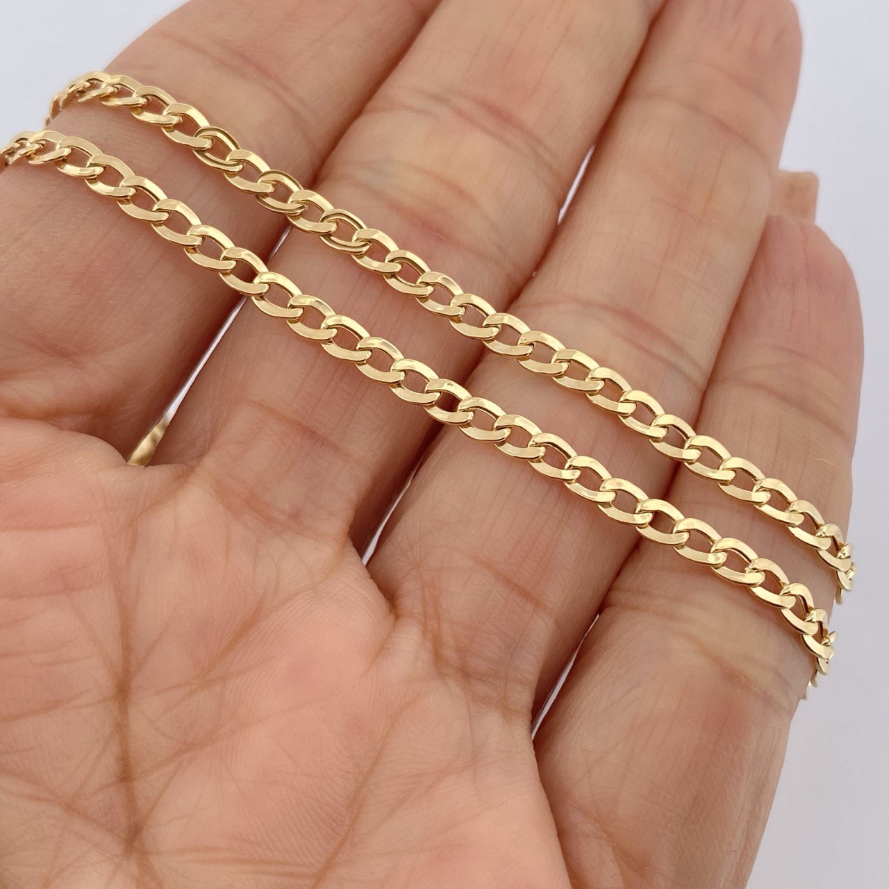 Cadena Cubana 3.65gr / 52cm / Oro Amarillo +1 18K $