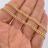 Cadena Cubana 5.4gr / 65.5cm / Oro Amarillo +1 18K $