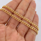 Cadena Cubana 12.45gr / 65cm / Oro Amarillo +1 18K $