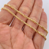 Cadena Lazo G 5.7gr / 61.3cm / Oro Amarillo +3 18K $