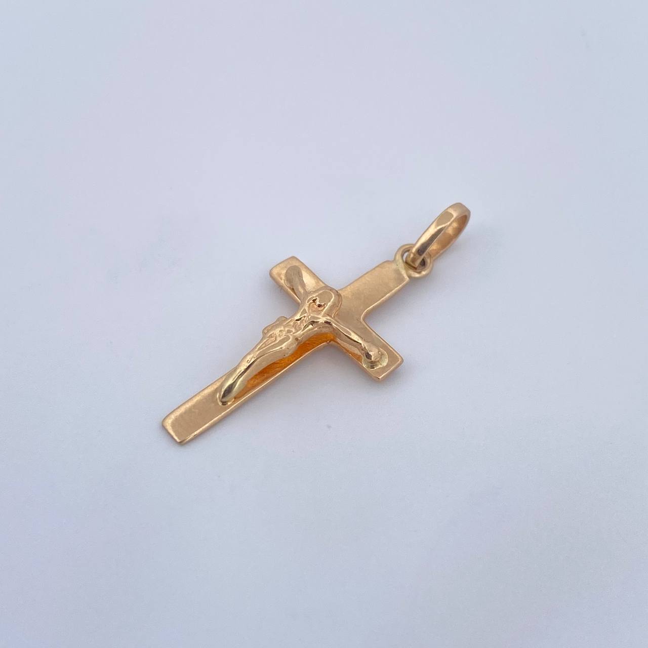 Dije Cruz Cristo 1.25gr / 2.8cm / Oro Amarillo 18K &