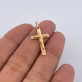 Dije Cruz Cristo 1.25gr / 2.8cm / Oro Amarillo 18K &