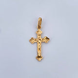 Dije Cruz Cristo 0.6gr / 2.5cm / Oro Amarillo 18K &