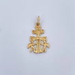 Dije Cruz De Caravaca 1.4gr / 2.8cm / Oro Amarillo 18K &