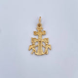 Dije Cruz De Caravaca 1.4gr / 2.8cm / Oro Amarillo 18K &