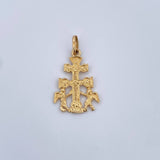 Dije Cruz De Caravaca 1.4gr / 2.8cm / Oro Amarillo 18K &