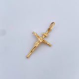 Dije Cruz Cristo 0.8gr / 3.2cm / Oro Amarillo 18K &