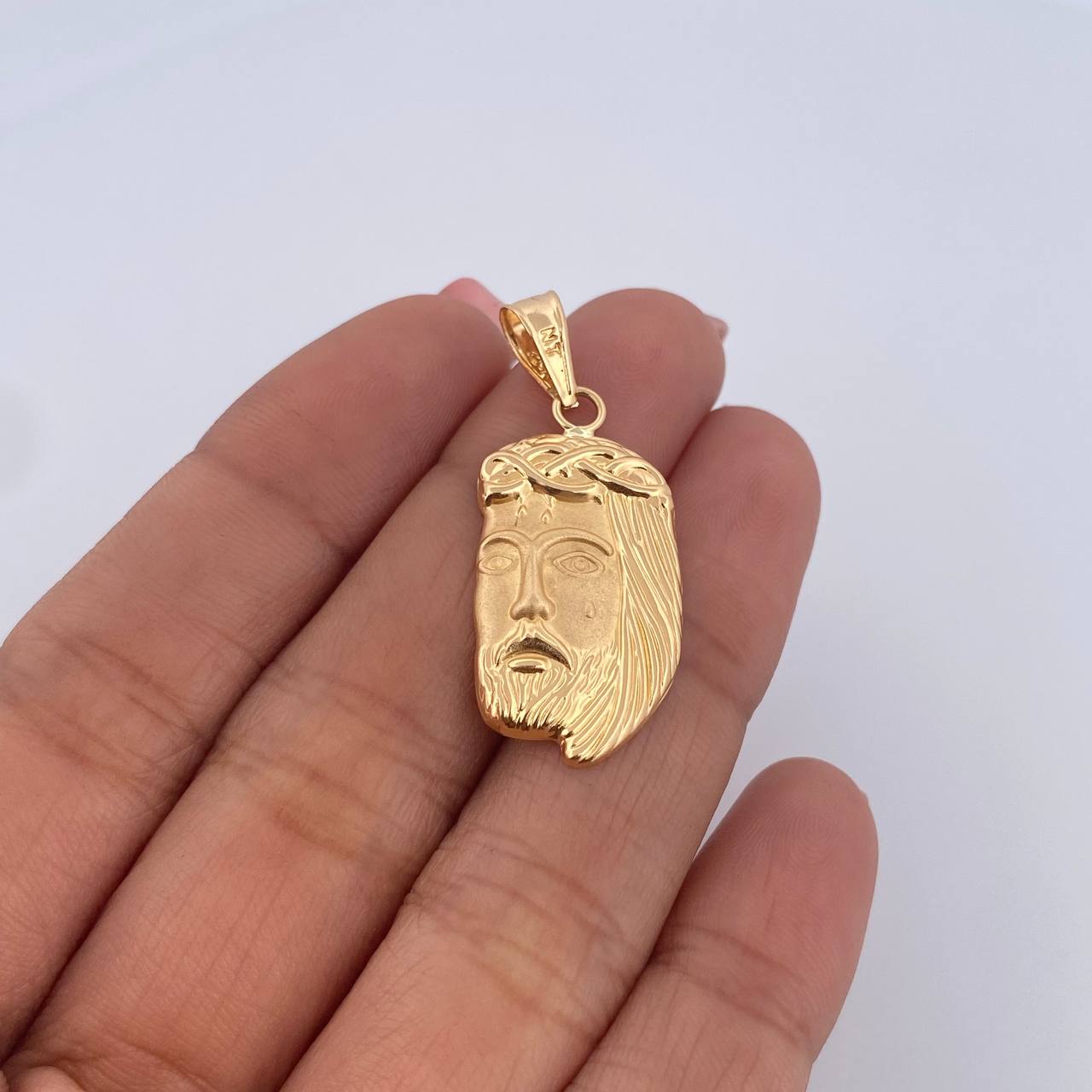 Dije Rostro Jesus 2.1gr / 3.5cm / Oro Amarillo 18K &
