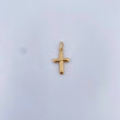Dije Cruz 0.5gr / 2.1cm / Liso Troquelado Oro Amarillo 18K &
