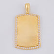 Dije Placa Rectangular Ovalada 5.85 g / 4 cm Oro Amarillo 18K