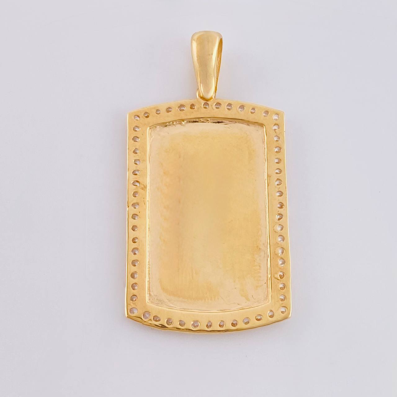 Dije Placa Rectangular Ovalada 5.85 g / 4 cm Oro Amarillo 18K