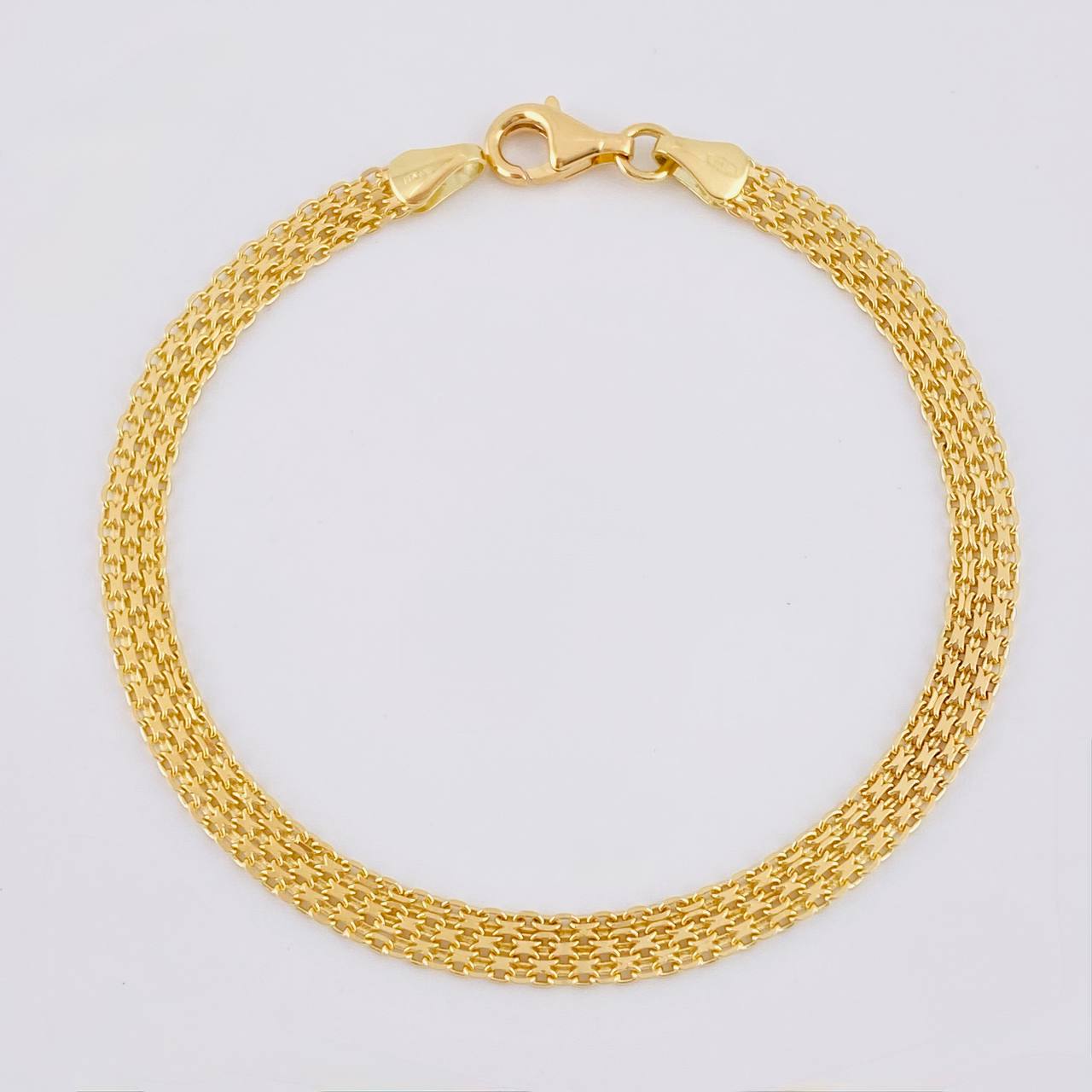 Pulso Chino 5.4 g / 18.5 cm / 4.65 mm Oro Amarillo 18K