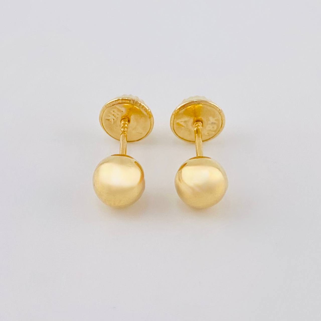 Topos Bola Lisa 0.65 g / 6 mm Oro Amarillo 18K