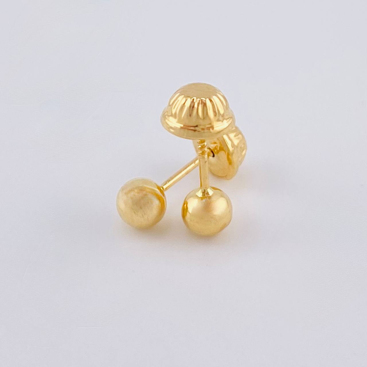 Topos Bola Lisa 0.45 g / 4 mm Oro Amarillo 18K