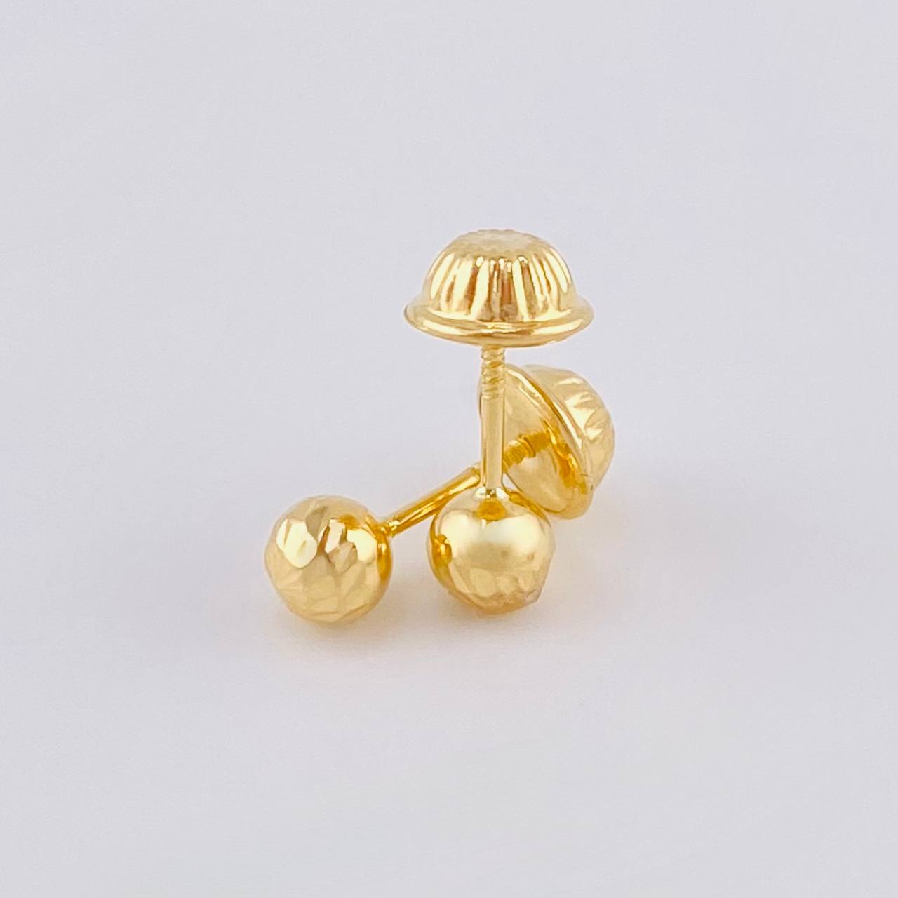 Topos Bola Diamantados 0.5 g / 3 mm Oro Amarillo 18K