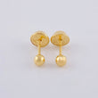 Topos Bola Lisa 0.45 g / 4 mm Oro Amarillo 18K