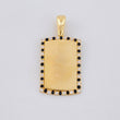 Dije Placa Rectangular Ovalada 3.8 g / 3.1 cm Oro Amarillo 18K