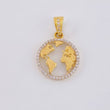 Dije Silueta Tierra 2 g / 2.3 cm Oro Amarillo 18K