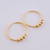 Candongas Trio Bola 1.25gr / 2cm-Oro Amarillo 18K