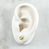 Topos Grano de Café 0.75gr / 7.5mm Diamantados Oro Amarillo 18K