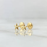 Topos Estrella 0.6gr / 5mm Oro Amarillo 18K