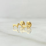 Topos Perro Dachshund 0.5gr / 8mm Lisos Oro Amarillo 18K ©