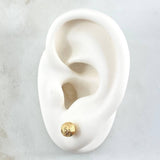 Topos Bola 0.8gr / 6mm Diamantado Lineal Oro Amarillo 18K ©