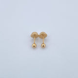 Topos Bola 0.35gr / 3mm Lisa Oro Amarillo 18K $