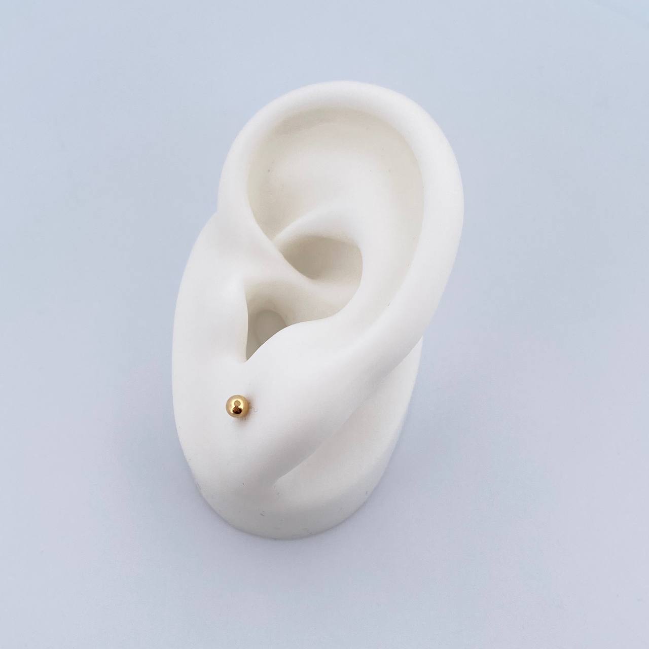 Topos Bola 0.4gr / 3mm Lisa Oro Amarillo 18K &