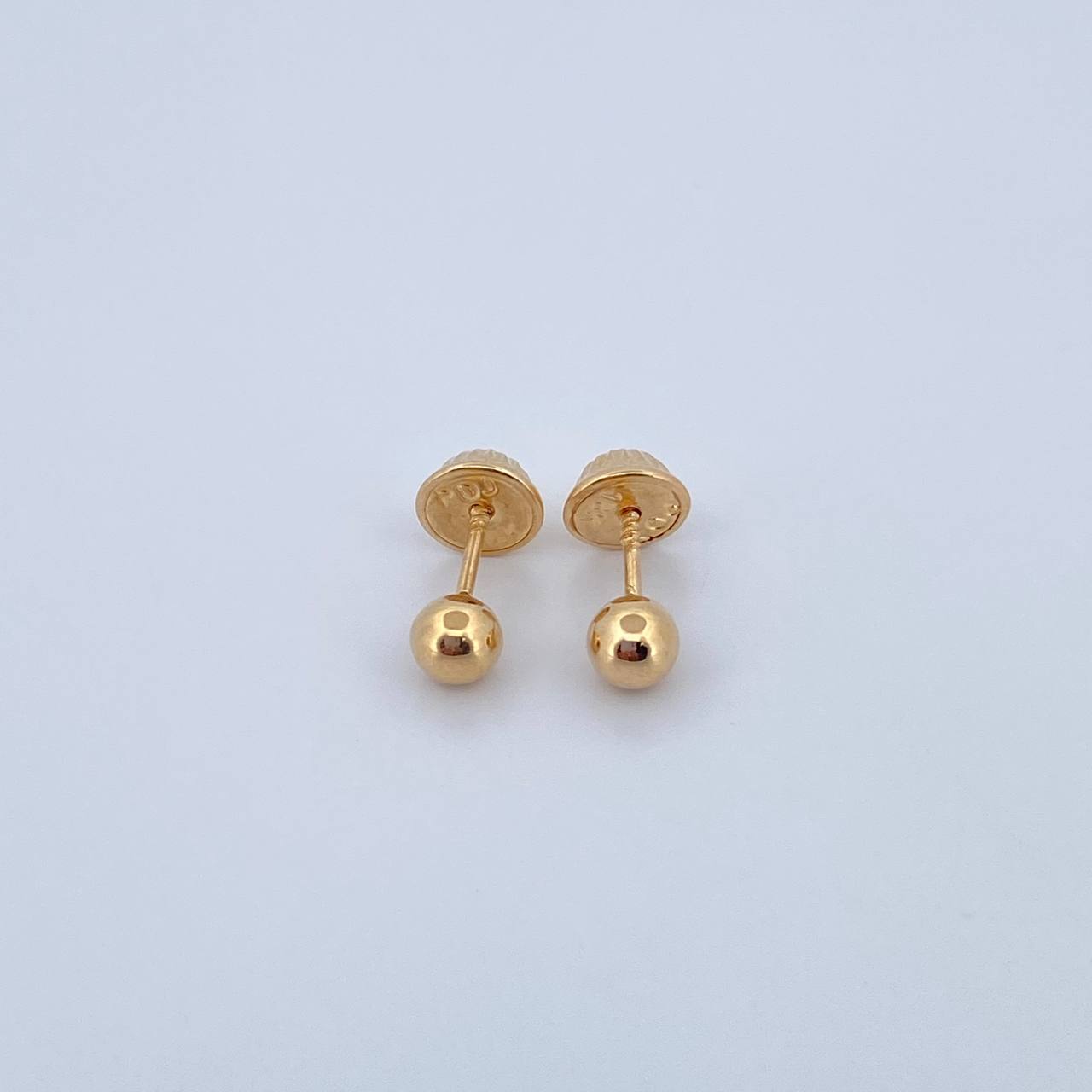 Topos Bola 0.4gr / 4mm Lisa Oro Amarillo &