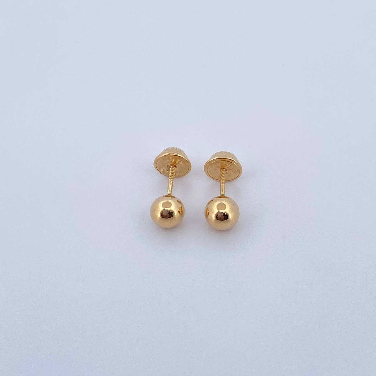 Topos Bola 0.45gr / 5mm Lisa Oro Amarillo &