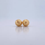 Topos Bola 0.8gr / 7mm Diamantada Oro Amarillo 18K &