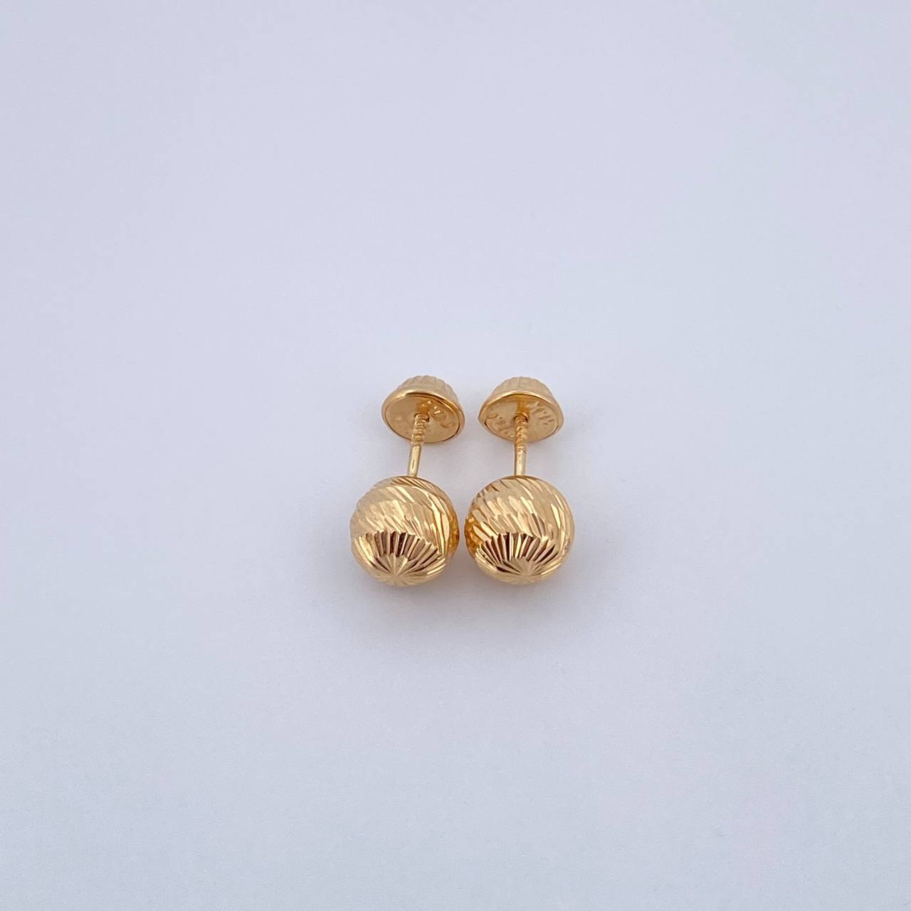 Topos Bola 0.8gr / 7mm Diamantada Oro Amarillo 18K &