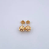 Topos Bola 0.8gr / 7mm Diamantada Oro Amarillo 18K &