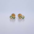 Topos Infinito 0.65gr / Circones Verdes Oro Amarillo 18K &