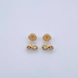 Topos Infinito 0.65gr / Circones Colores Oro Amarillo 18K &