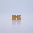 Topos Oso Ts 0.8gr / Circones Blancos Oro Amarillo 18K $