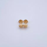 Topos Media Bola 0.5gr / 4mm / Diamantada Oro Amarillo 18K $