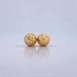 Topos Bola 1.6gr / 10mm Diamantadas Oro Amarillo 18K $