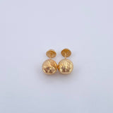 Topos Bola 1.6gr / 10mm Diamantadas Oro Amarillo 18K $