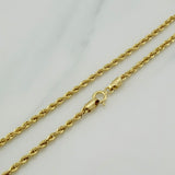 Cadena Lazo 2.85gr / 50cm / 2mm Oro Amarillo +3 &