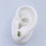 Topos Rombos 1.2gr / Esmeralda 63 Pts Oro Amarillo 18K (Joya) &