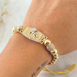 Pulsera Amarilla Herraje Caballo 11.9gr / Oro 18K ©