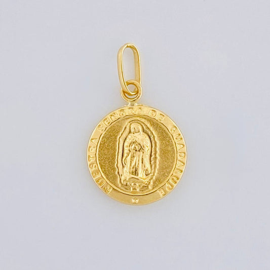 Dije Virgen Guadalupe Mate 0.6 g / 1.9 cm Oro Amarillo 18K