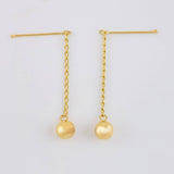 Topos Cadena Largos Bola 1.05 g / 6 mm Oro Amarillo 18K